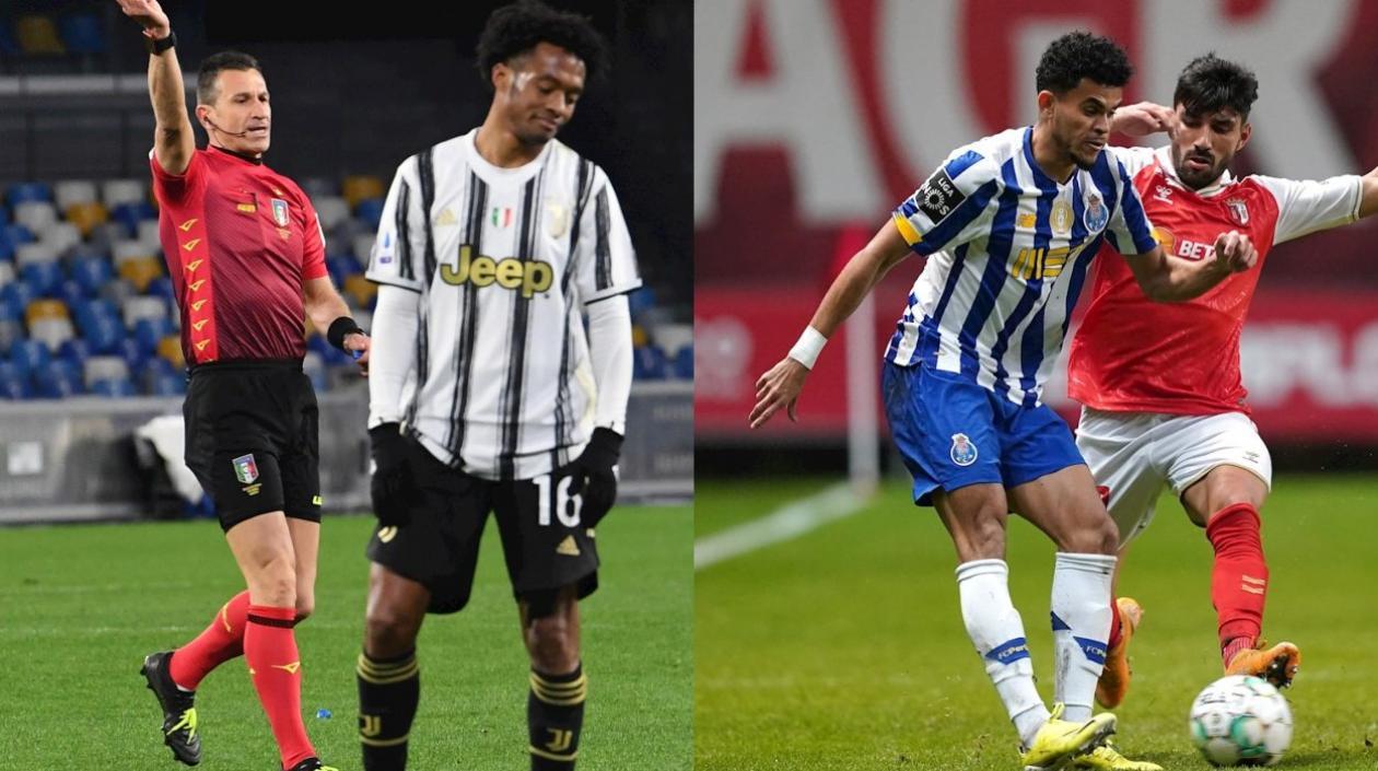 Juan Guillermo Cuadrado y Luis Díaz. 