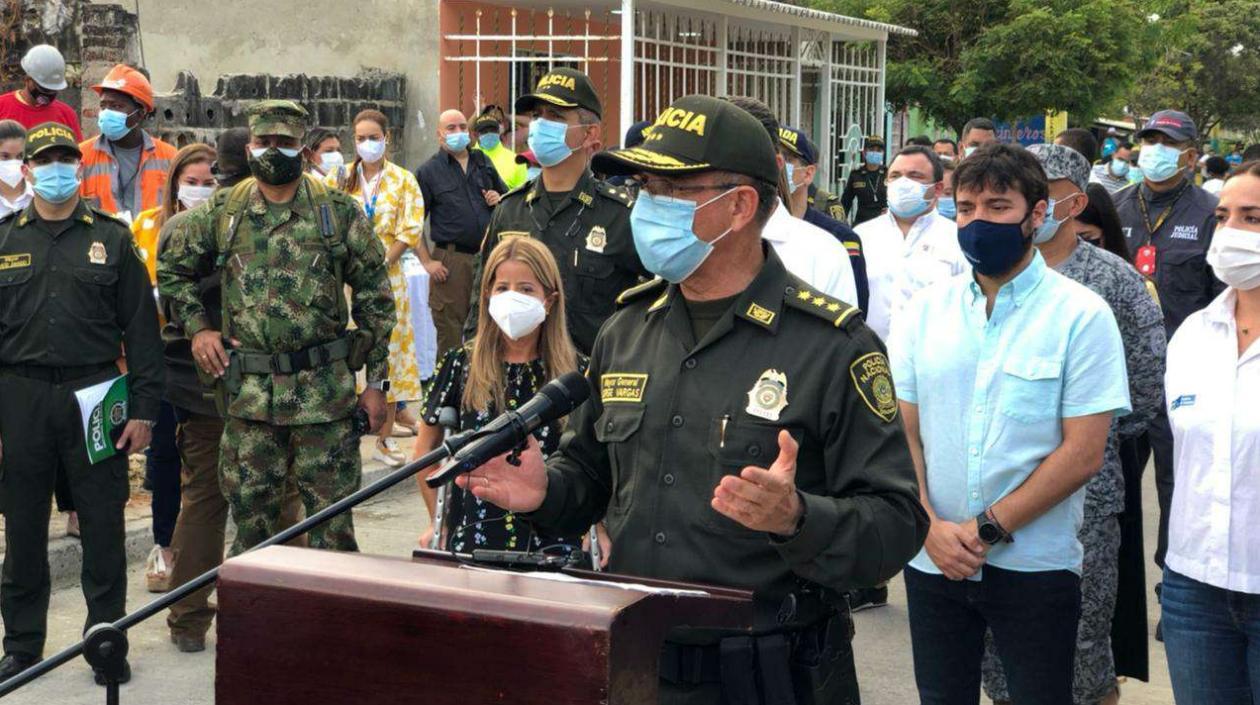 General Jorge Vargas, Director de la Policía Nacional. 
