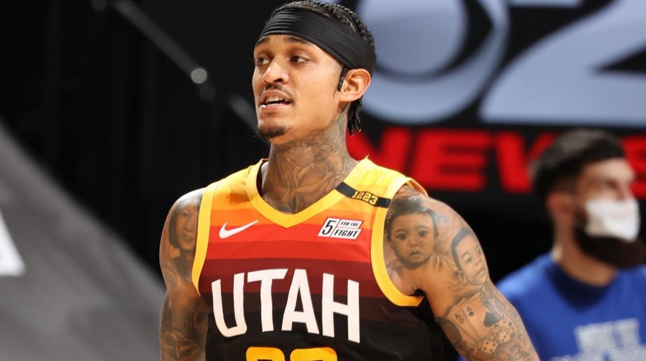 Jordan Clarkson fue la figura de los Jazz. 