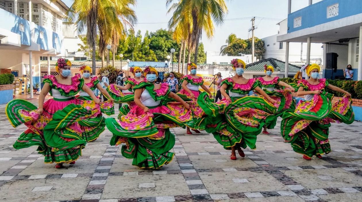 Imágenes de uno de los grupos.