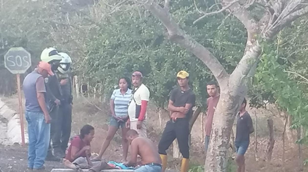 El hombre murió en el mismo lugar del accidente.