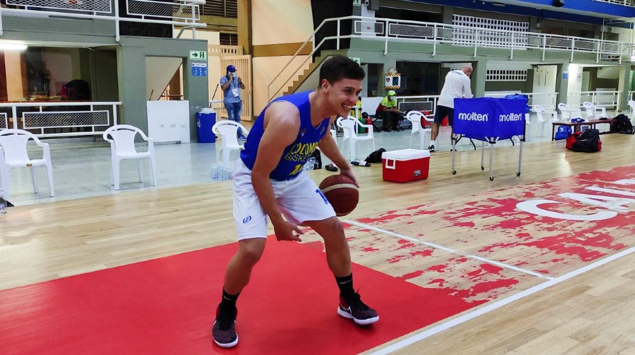 Hansel Atencia durante un entrenamiento. 