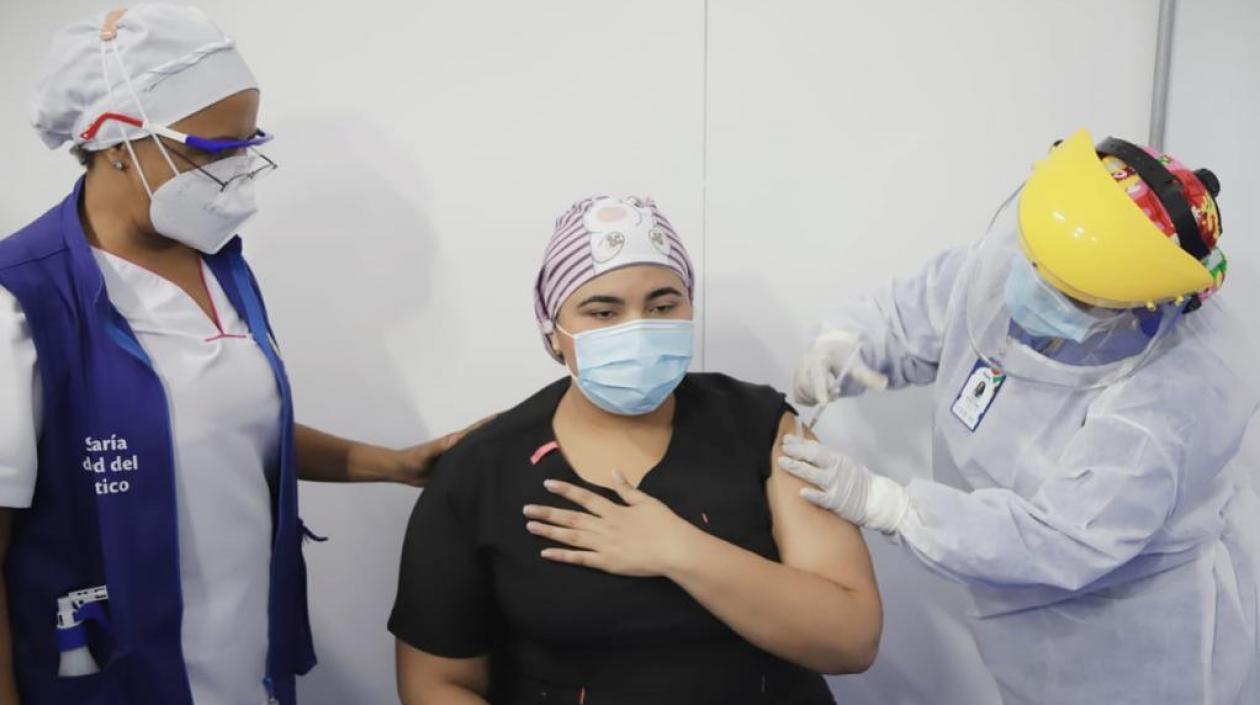 La auxiliar de enfermería del Cari, Dayana Hernández.