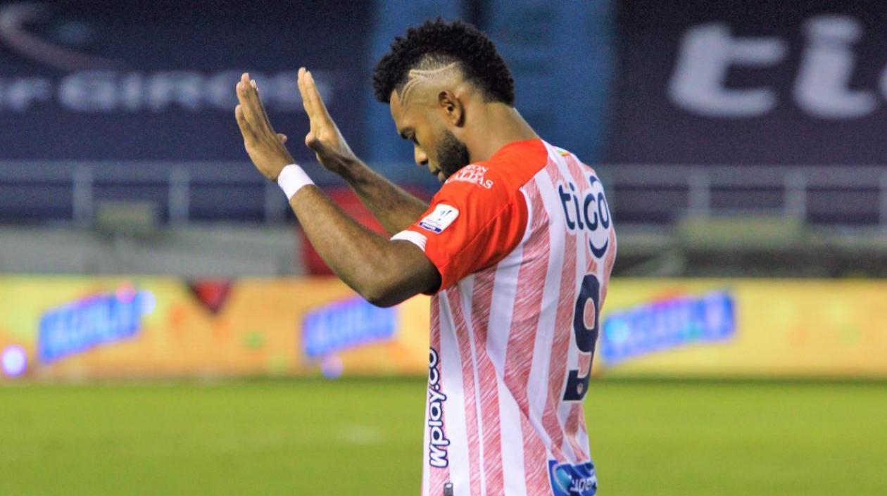 Miguel Ángel Borja, goleador de Junior. 