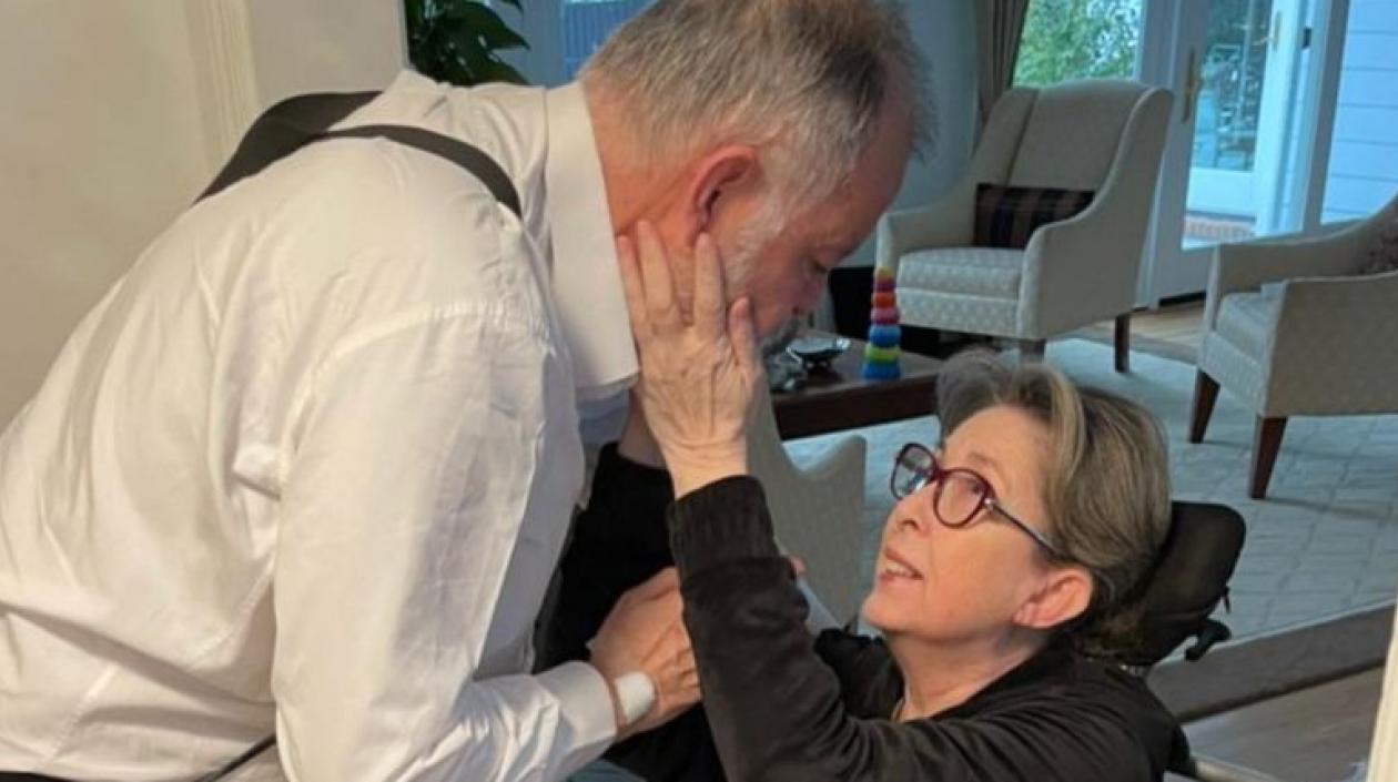 El Embajador ante la OEA, Alejandro Ordóñez y su esposa.