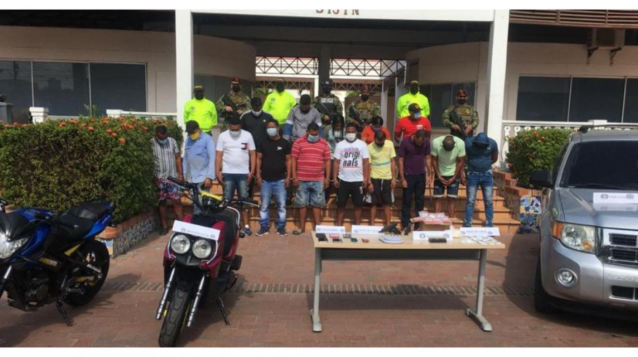 Las capturas fueron realizadas por la Policía y el Ejército.