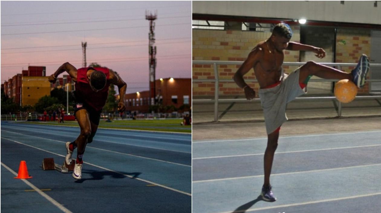 Raúl Mena Pedroza, entre el atletismo y el fútbol como sus dos pasiones. 