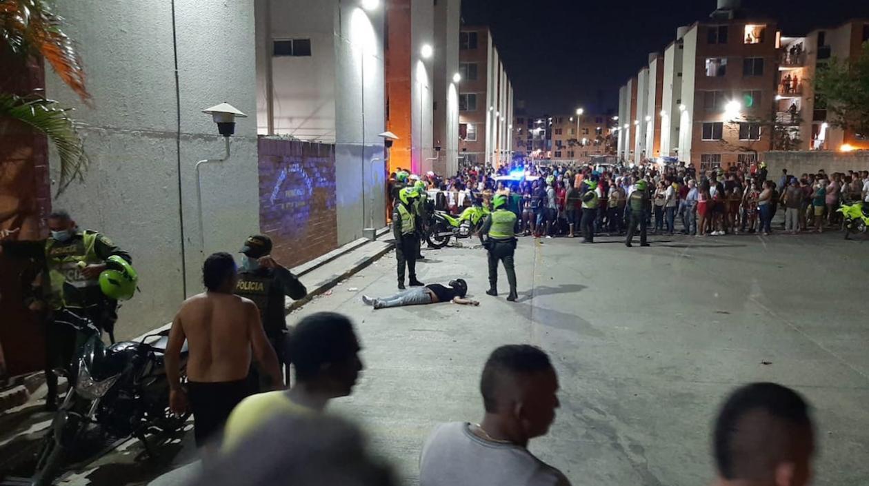 Una de las víctimas en Las Gardenias.