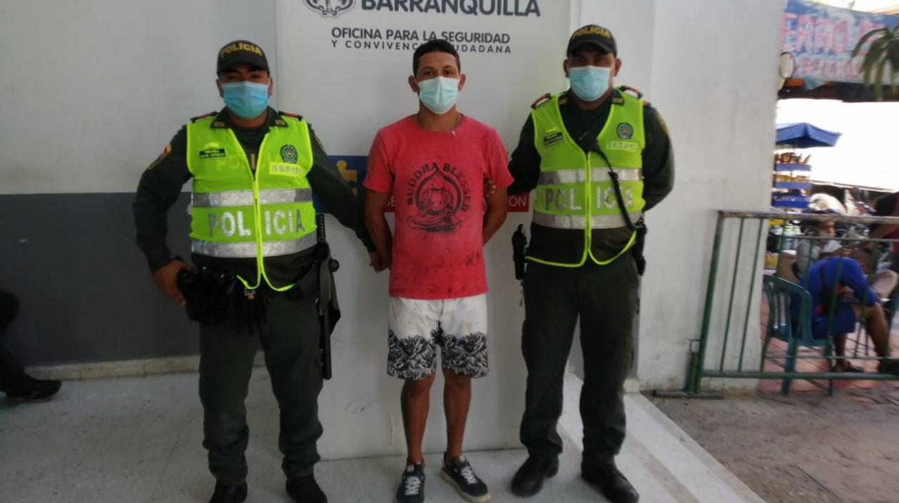 Kendry José Calderón Alarcón fue conducido a la URI de la Fiscalía. 