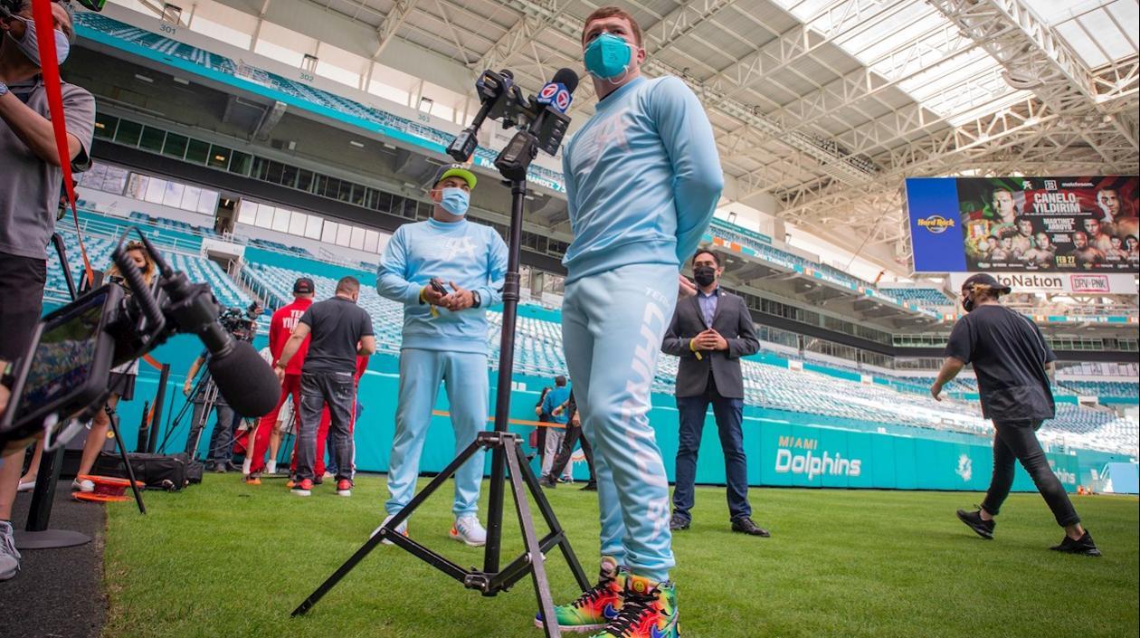 Saúl 'Canelo' Álvarez, boxeador mexicano. 