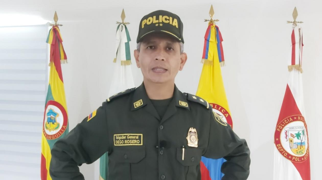 General Diego Rosero, comandante de la Policía Metropolitana.