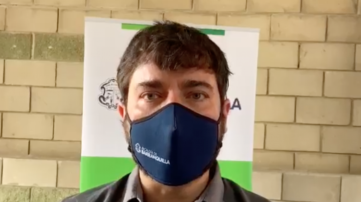 El Alcalde de Barranquilla, Jaime Pumarejo.