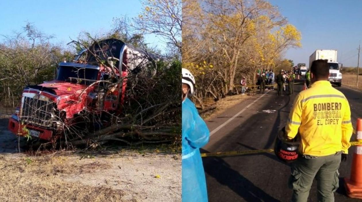 Imágenes del accidente.