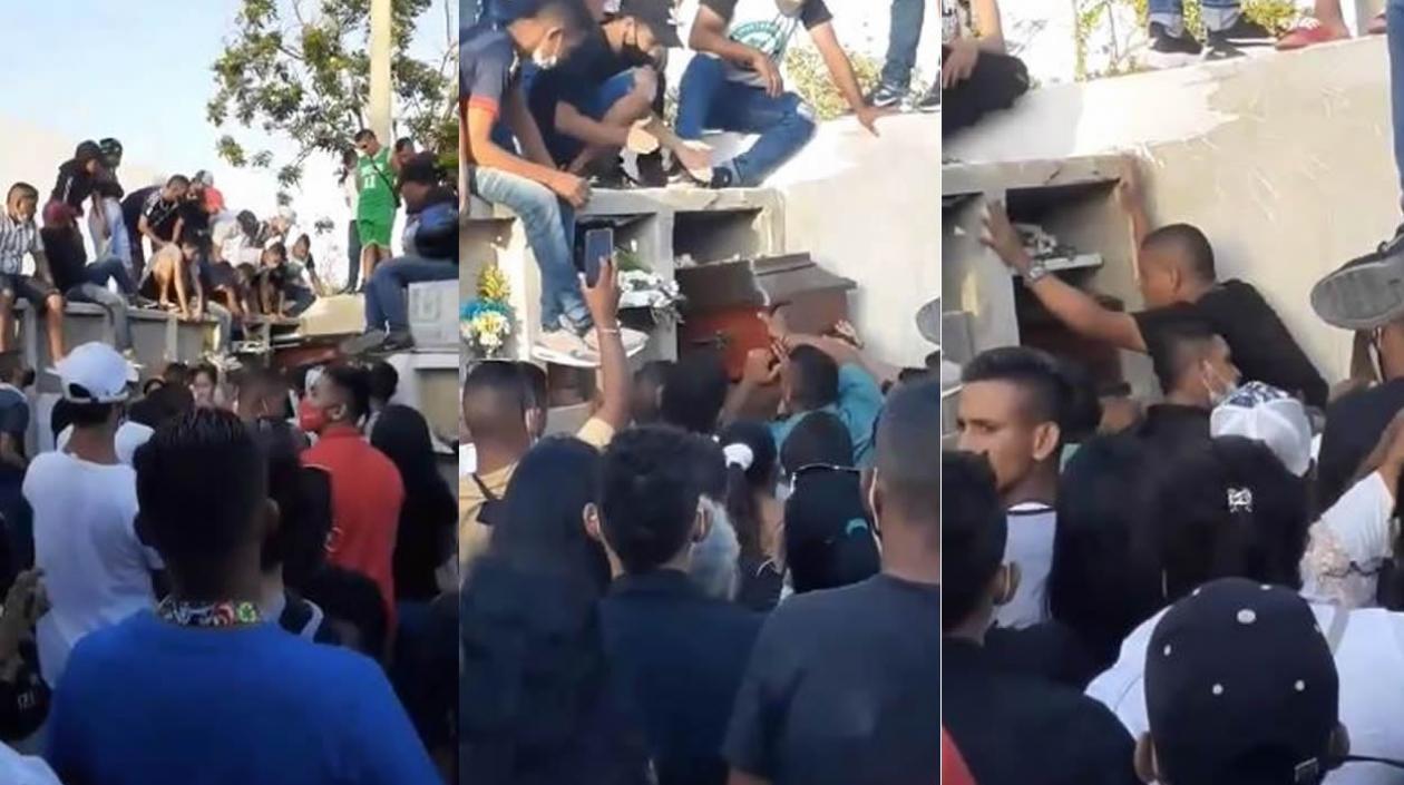 Una multitud sepultó como héroe a ‘Juan Diablo’