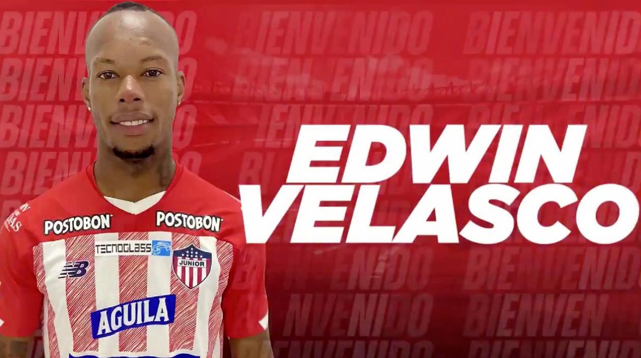 Así presentó Junior a Edwin Velasco. 