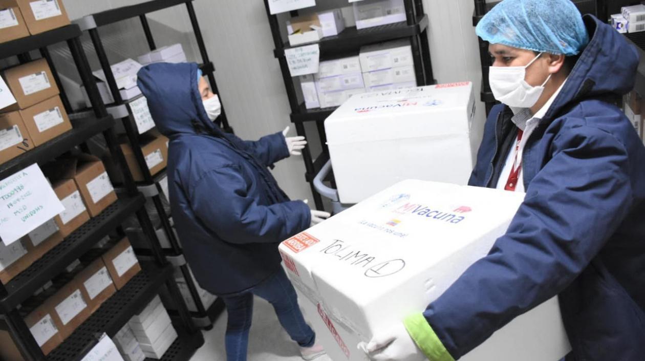 Vacunas de Sinovac en el Tolima.