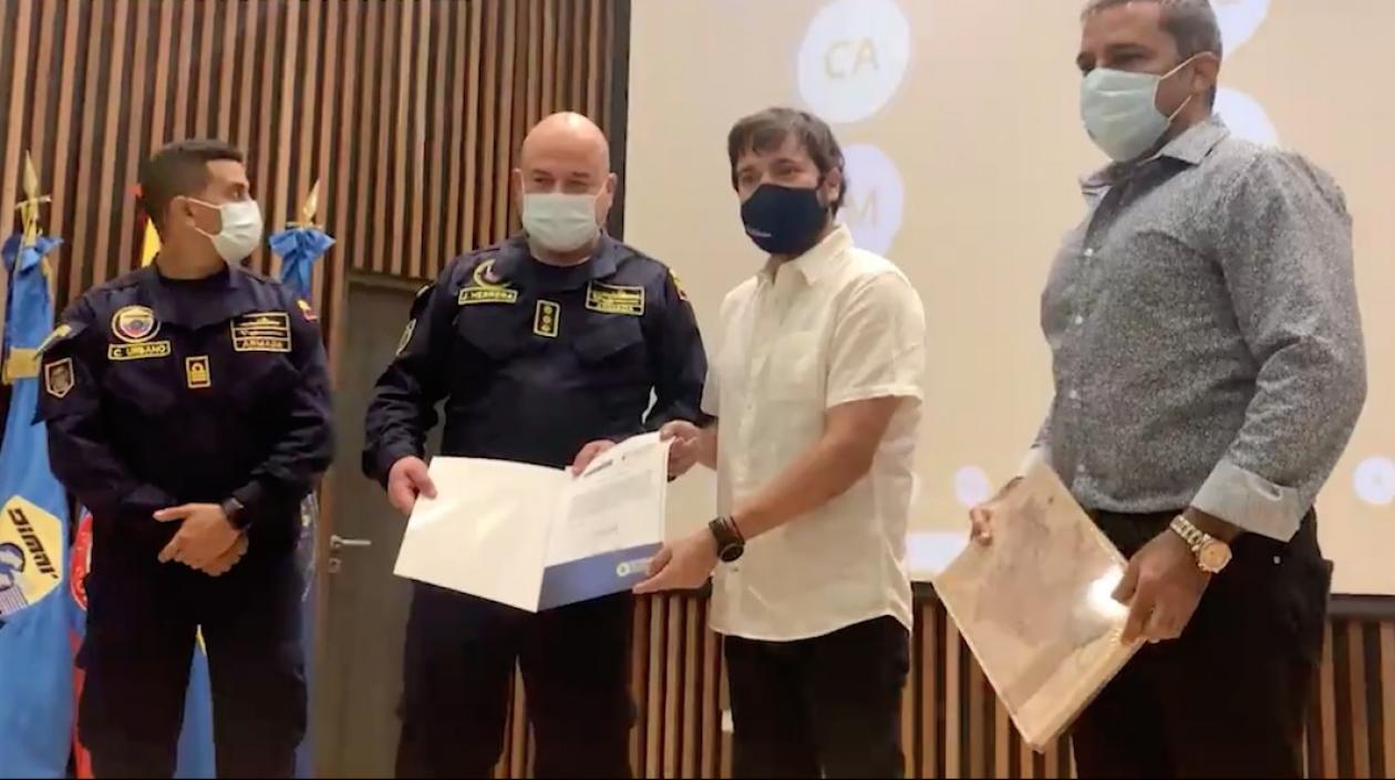 Entrega de la concesión de la Ciénaga de Mallorquín.