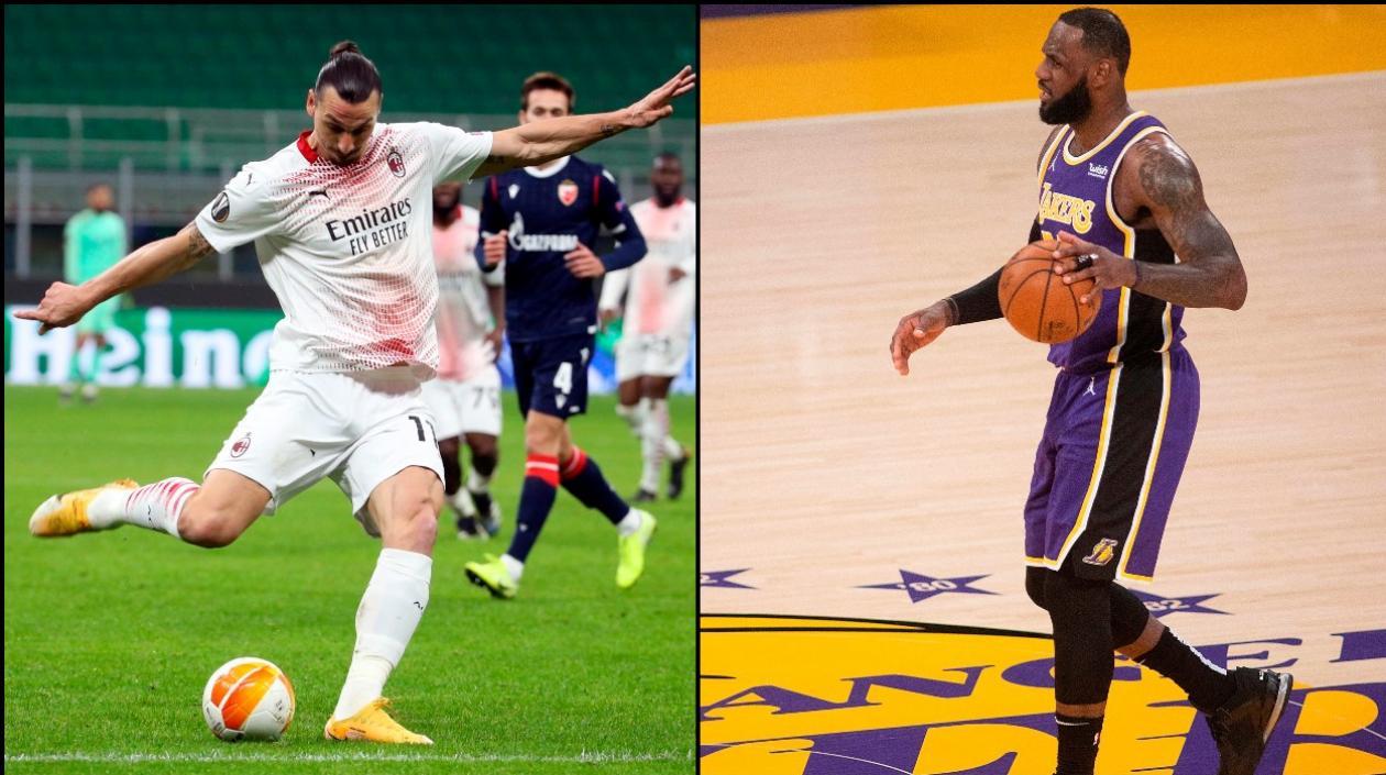 Zlatan Ibrahimovic  y LeBron James. 