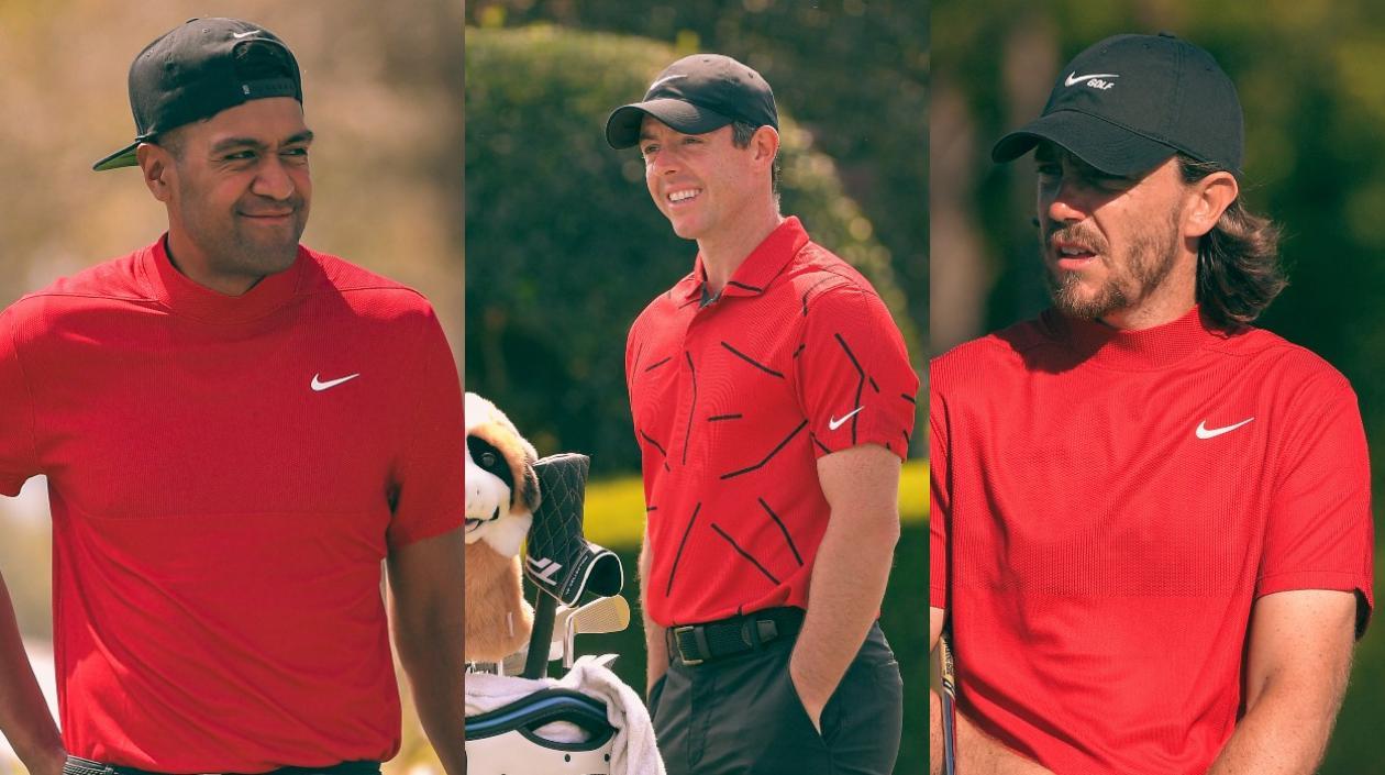 Golfistas durante el torneo. 