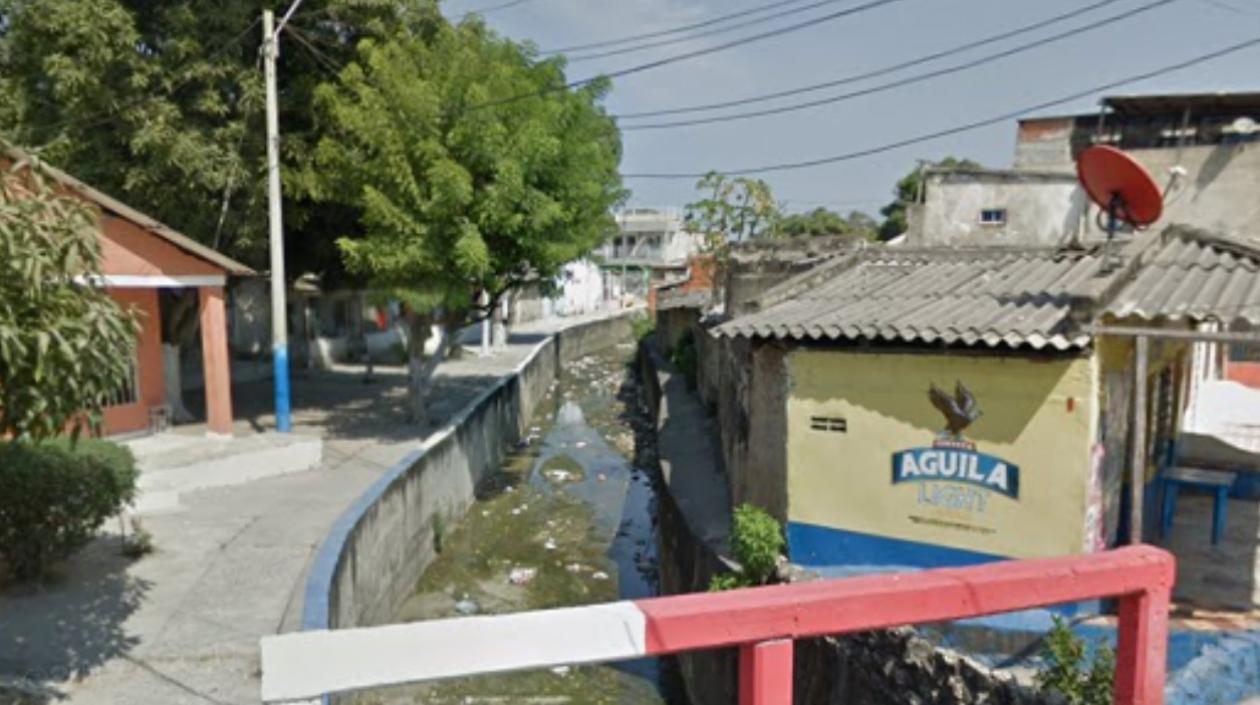 Aspecto del arroyo donde fue asesinado Jorge Enrique Schoonewolff De León.