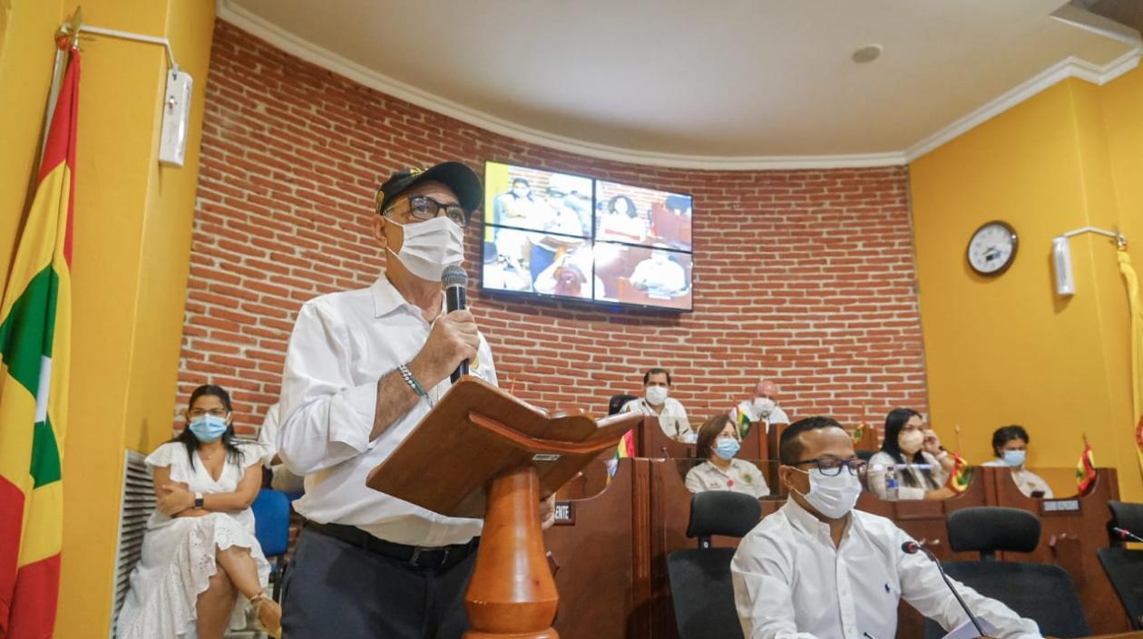 Alcalde de Cartagena en la instalación de las sesiones ordinarias del Concejo.