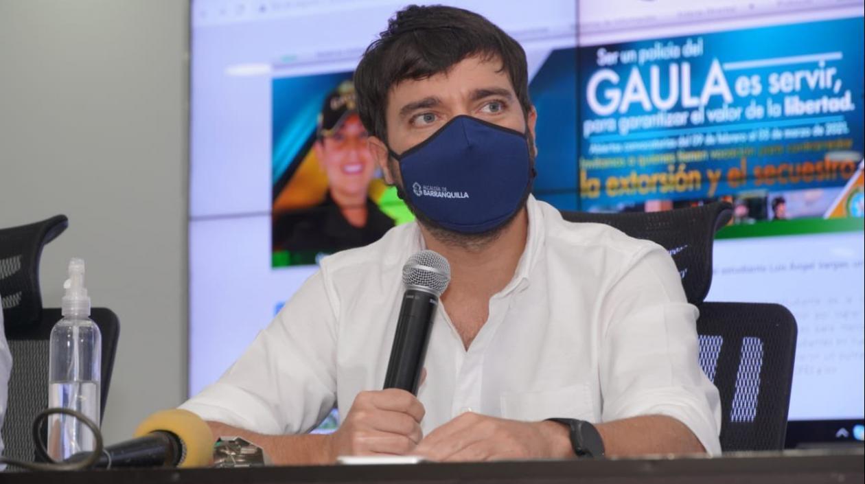 El Alcalde de Barranquilla, Jaime Pumarejo.