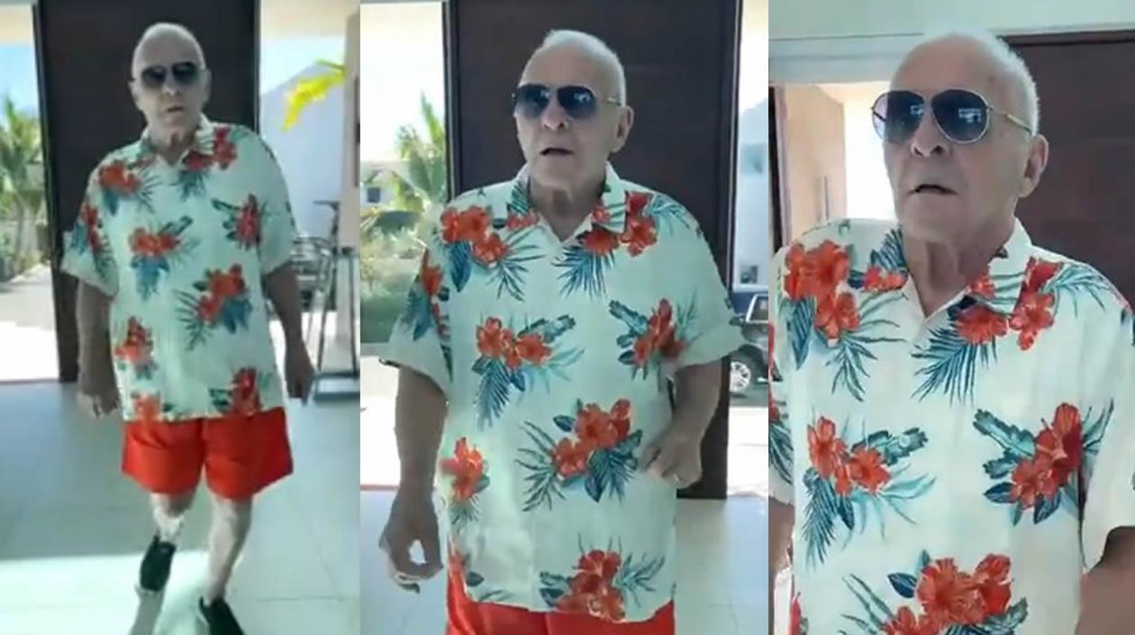Anthony Hopkins bailó un merengue diciendo: "soy colombiano".