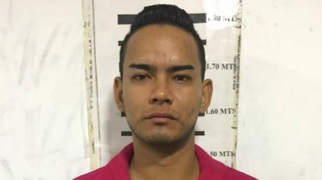 El expolicía cuando fue capturado por receptación.