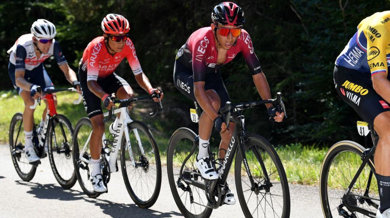 Nairo Quintana y Egan Bernal. 