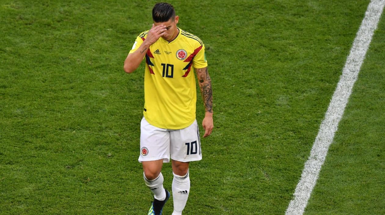 James Rodríguez, jugador colombiano. 