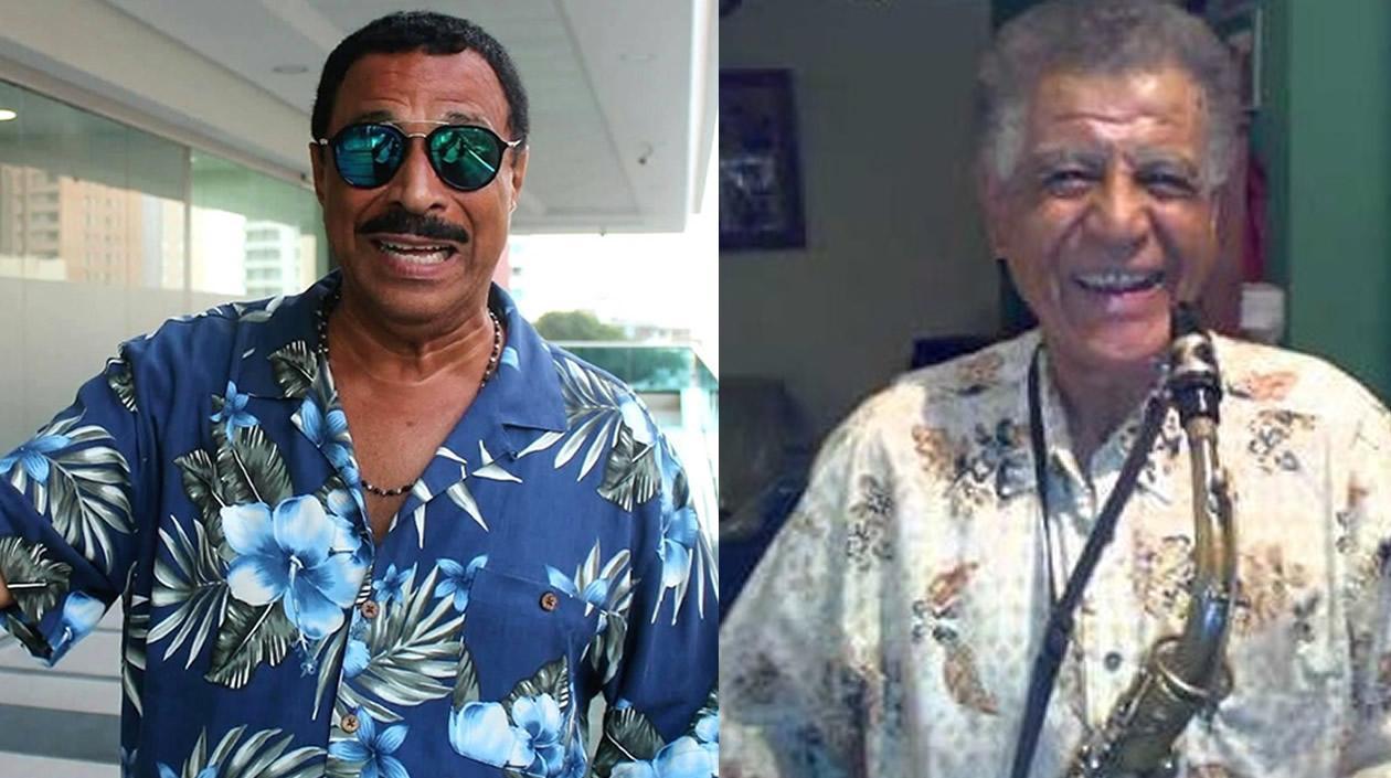 El cantante Leo González y Johnny Sedes (Q.E.P.D.).