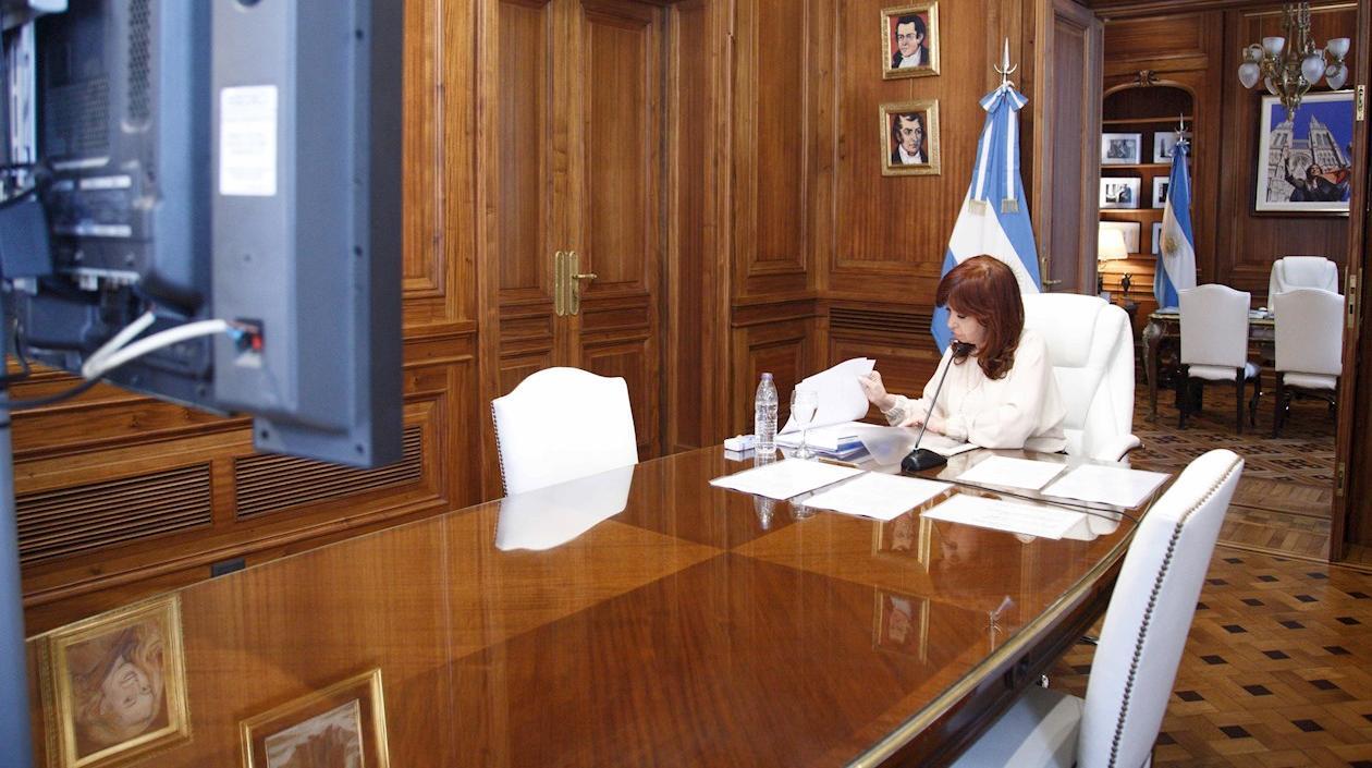 La vicepresidenta argentina, Cristina Fernández.