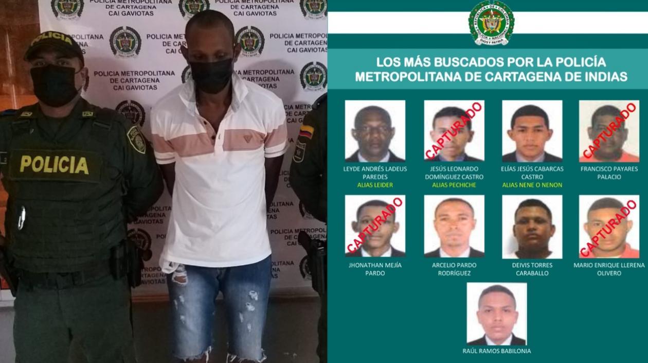 Jonathan Mejía Prado y el cartel de los más buscados. 