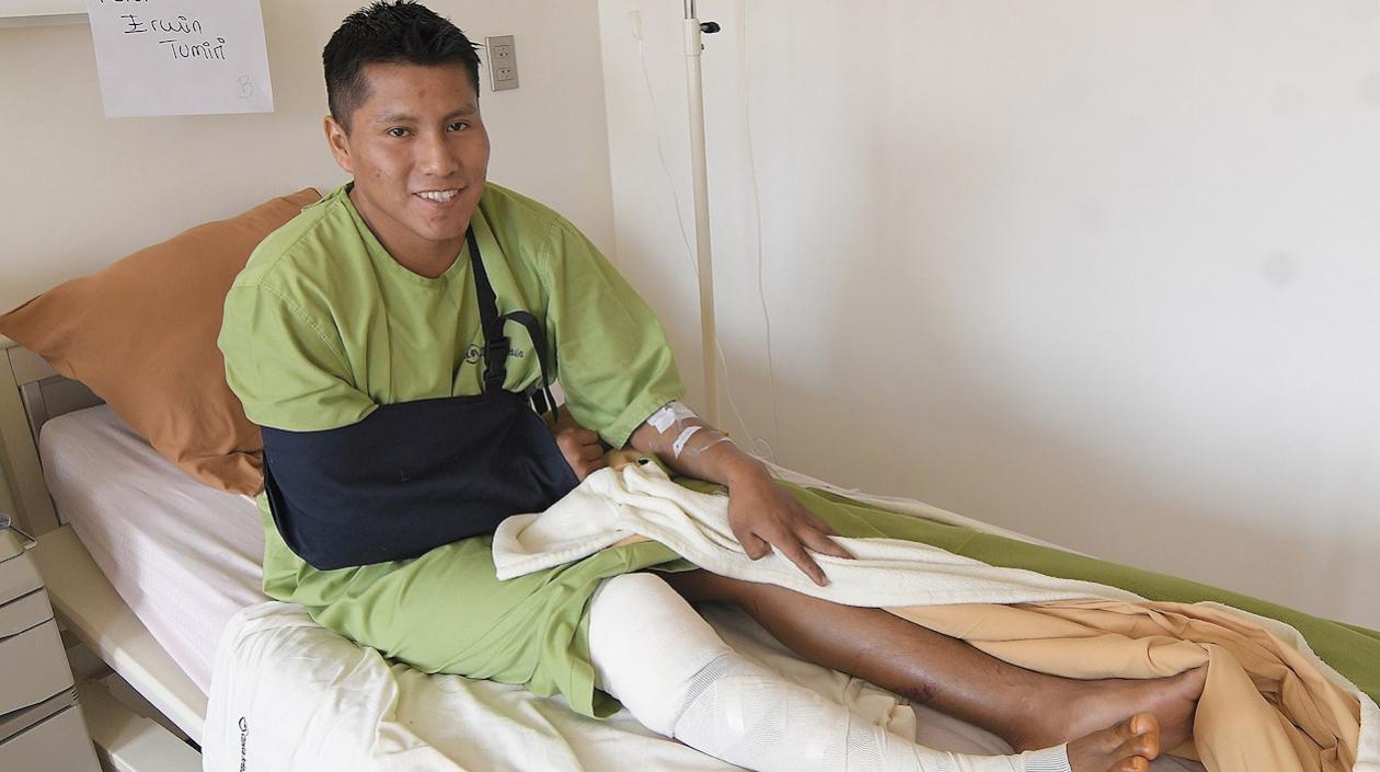 Erwin Tumiri, doble sobreviviente. 