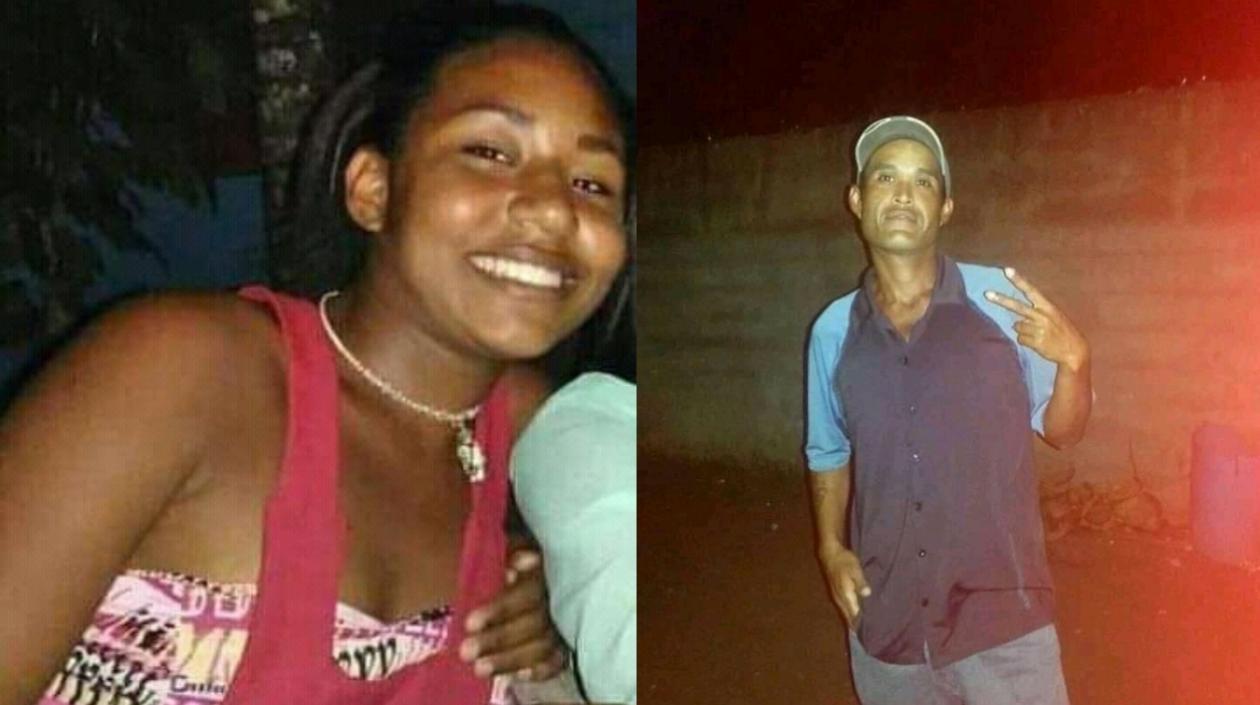 María Victoria Mendoza y su expareja Luis Alfredo González.