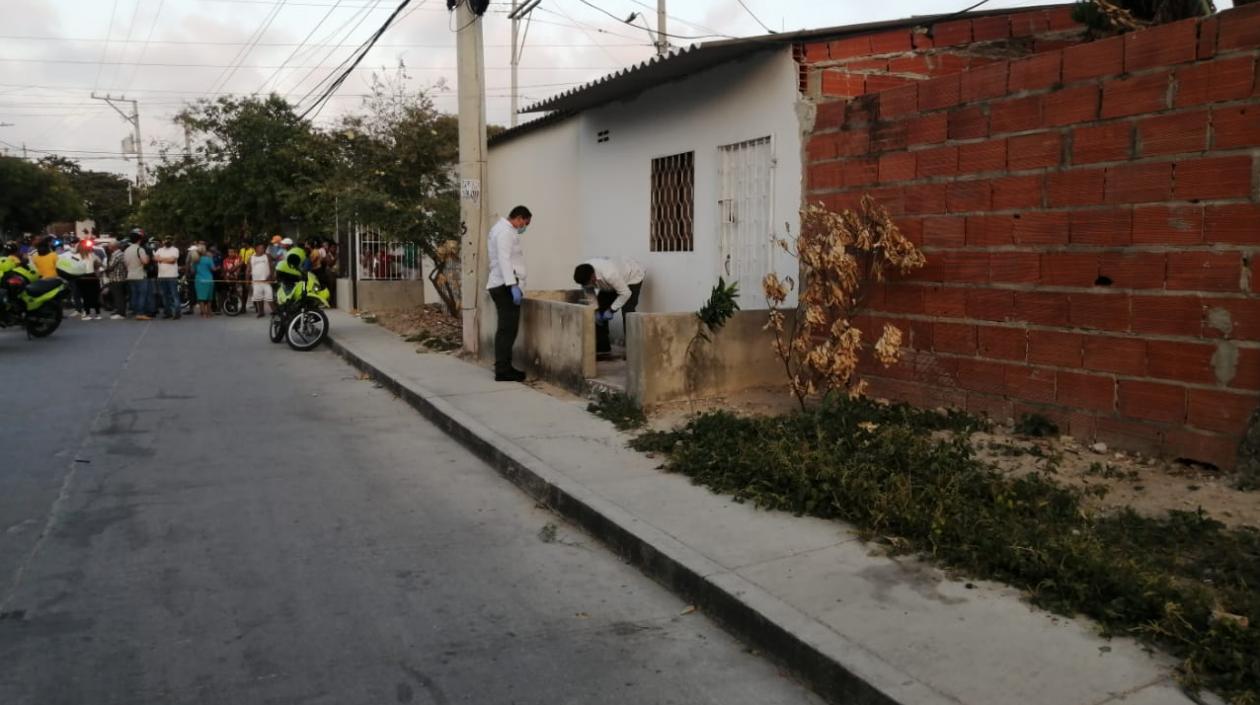 El hombre murió en el mismo lugar del crimen. 