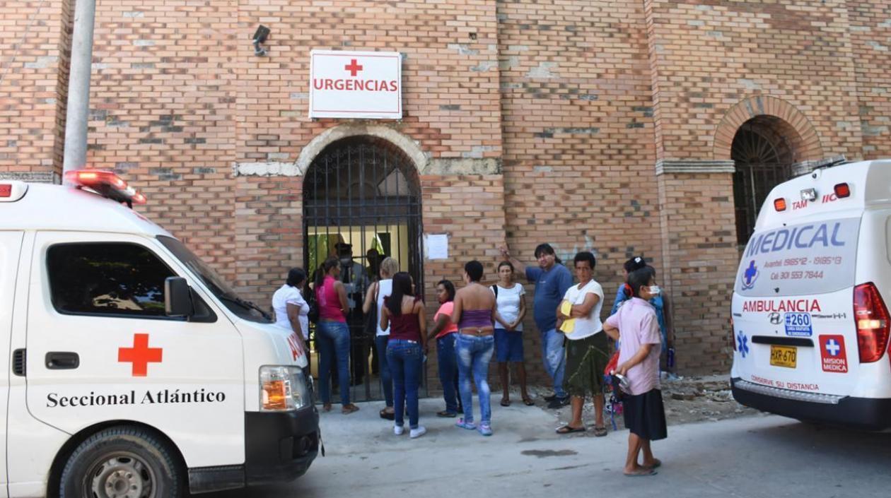 La persona lesionada fue trasladada al Hospital General de Barranquilla.