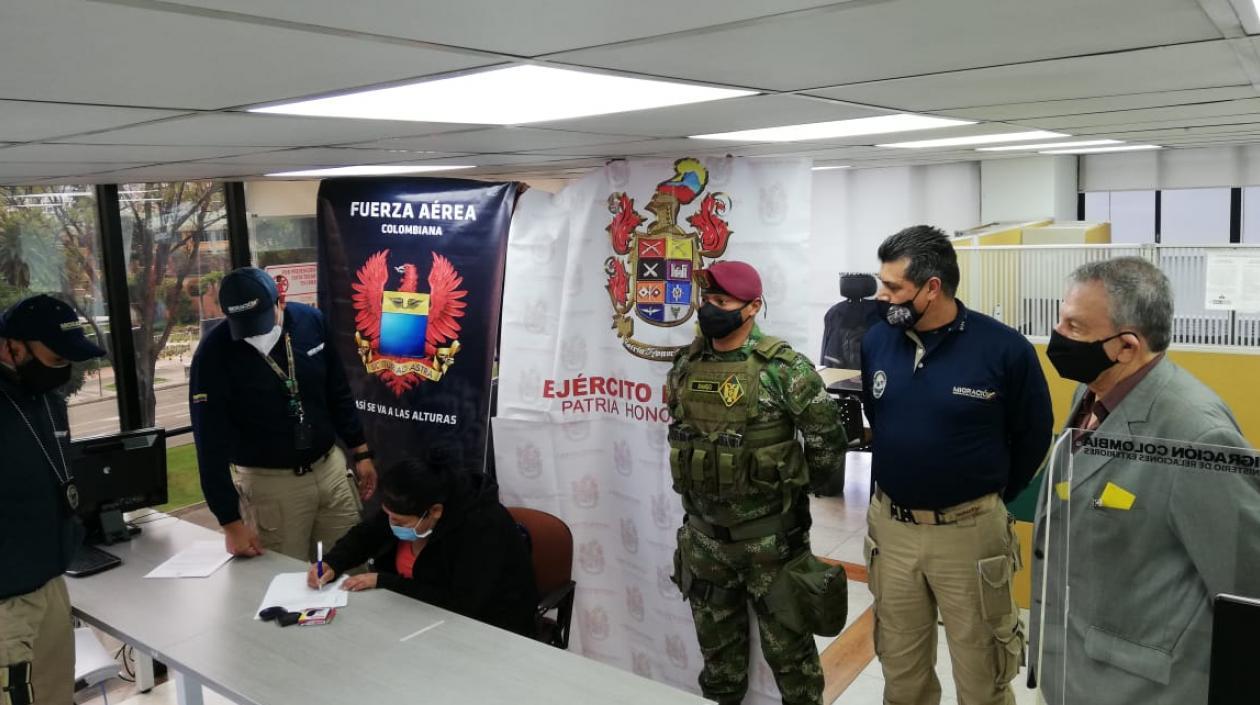 Lirio Rosario Uria Ortuño fue detenida en Bogotá.  