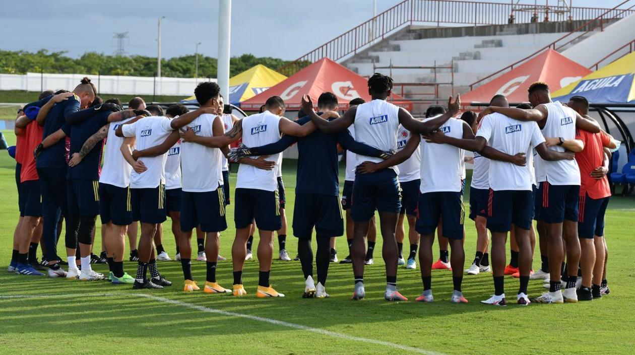 Jugadores de la Selección Colombia. 