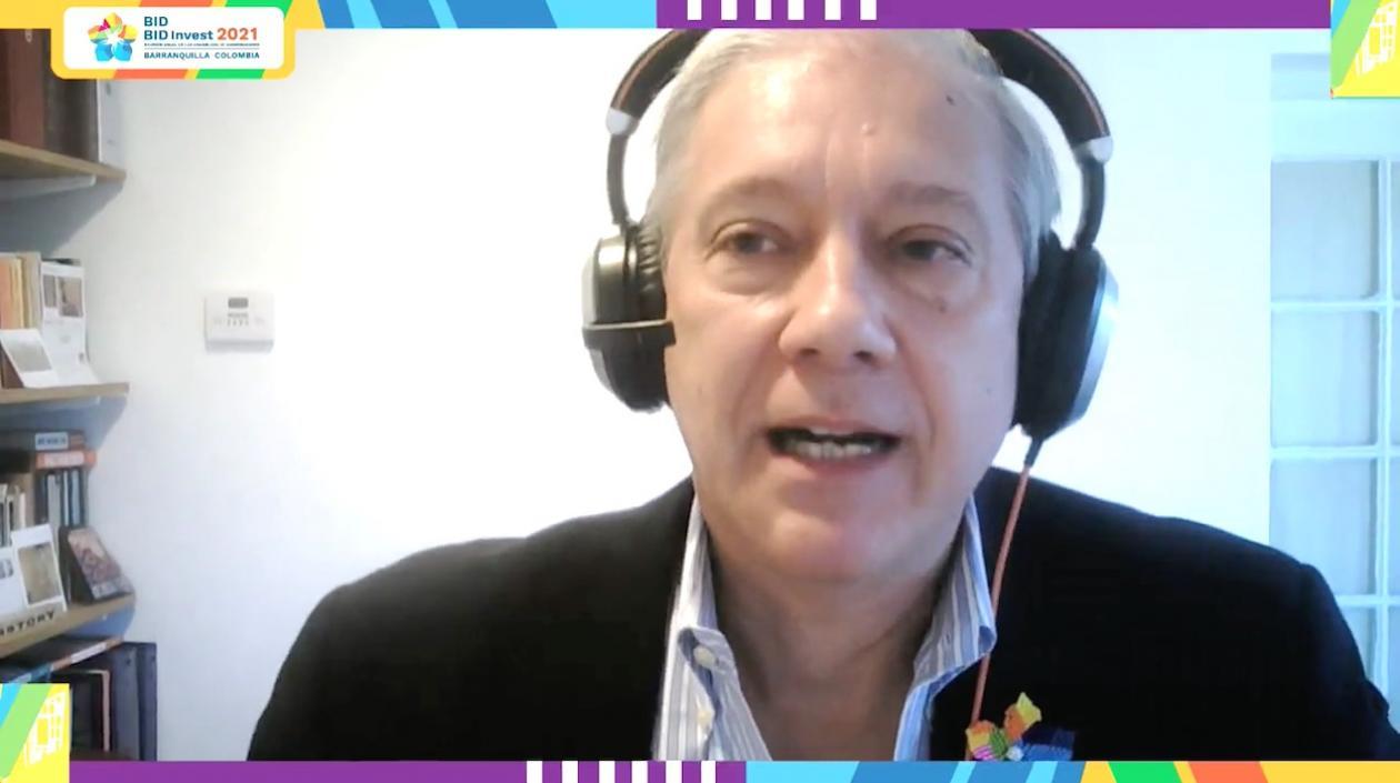 Martín Bés, Secretario General del BID, durante la presentación virtual de la Asamblea.