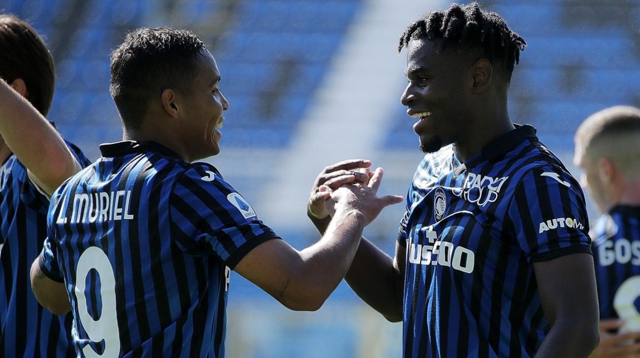 Luis Muriel y Duván Zapata, delanteros colombianos. 