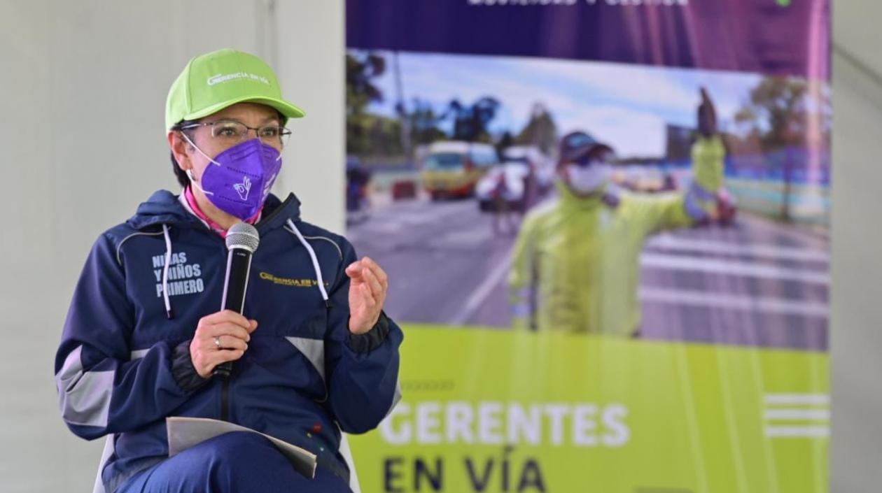 La Alcaldesa de Bogotá, Claudia López.