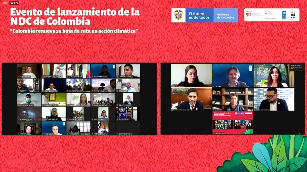 Ceremonia virtual del reconocimiento.