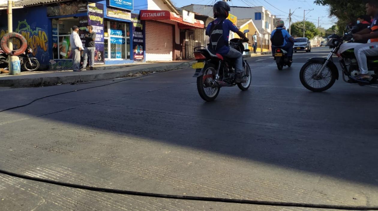 La guaya en el lugar de los hechos. 