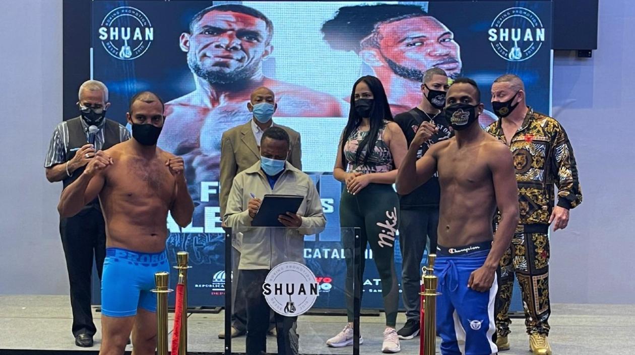 El venezolano Reinaldo González y el barranquillero Juan Carrillo.