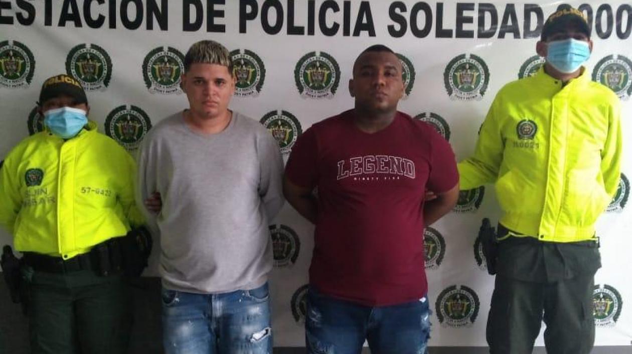 Michael Enrique Orozco Riveros, apodado como ‘El mono’; y Leiner Adolfo Yepez Genes