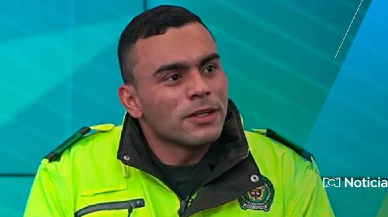 José David Carvajalino, patrullero.