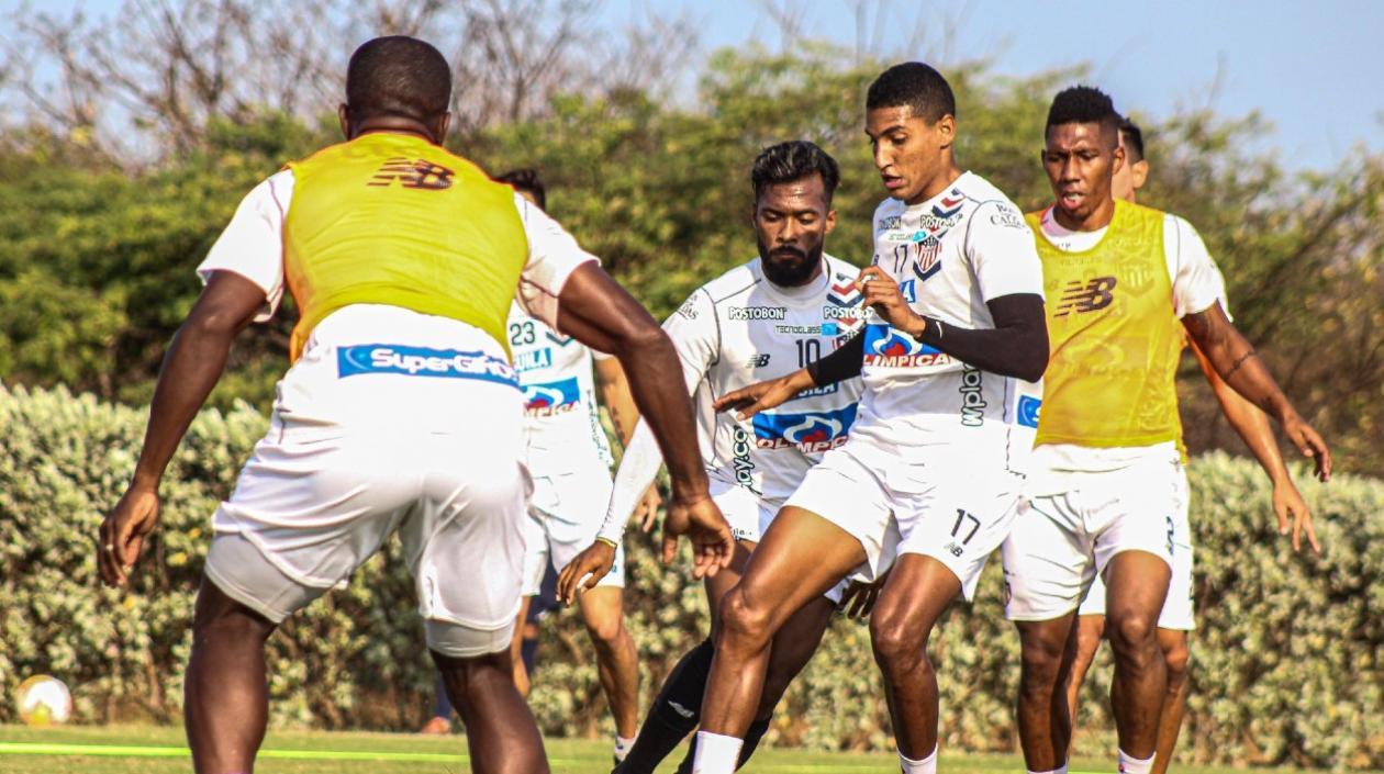 Junior durante un entrenamiento. 