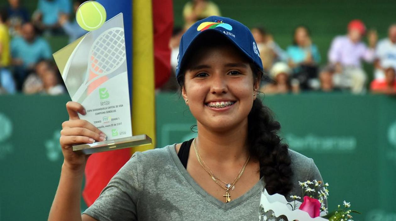 María Camila Osorio es la única jugadora que ha levantado el trofeo dos veces. 