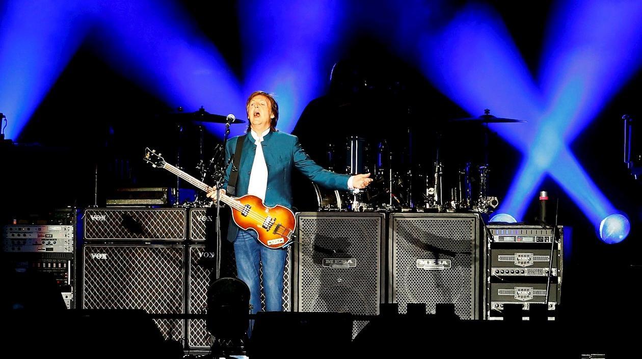 El músico británico Paul McCartney, durante un concierto. 